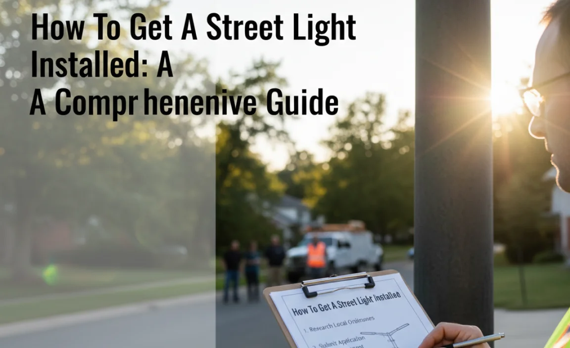 How To Get A Street Light Installed: A Comprehensive Guide