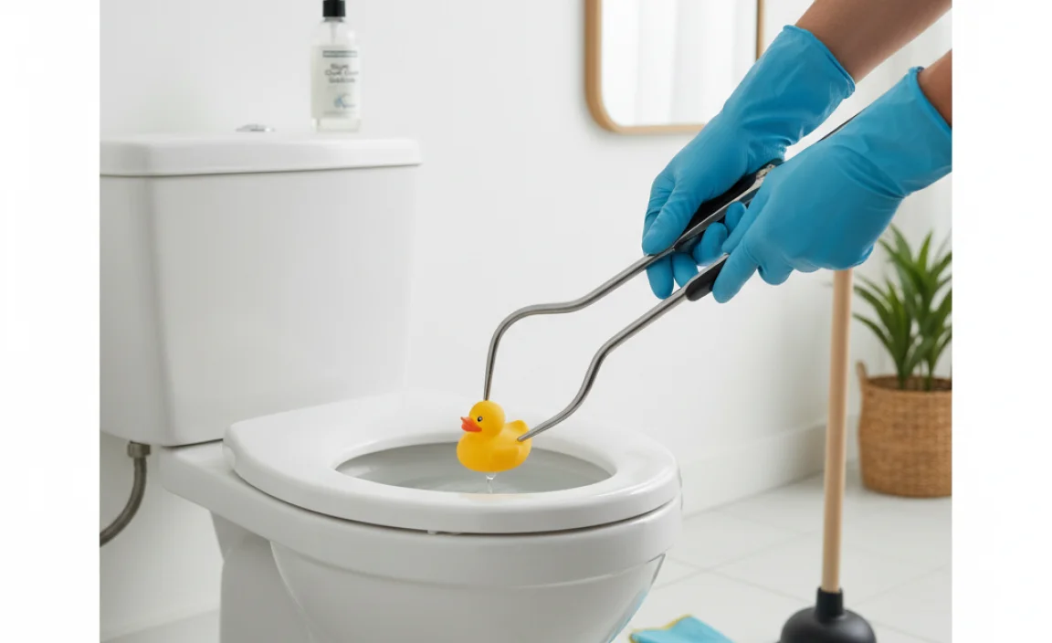 How to Get Something Out of a Toilet