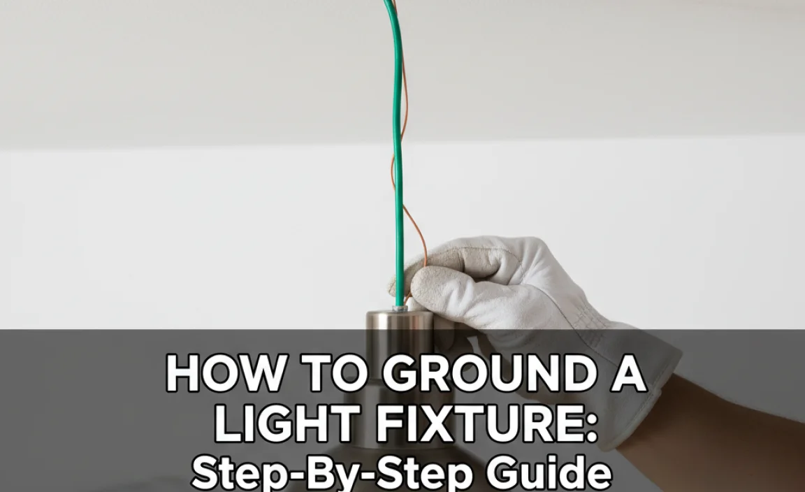 How To Ground A Light Fixture: Step-By-Step Guide