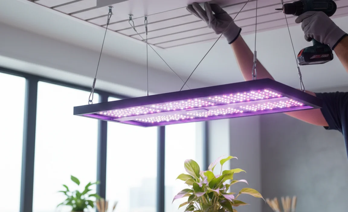 How to Hang a Grow Light from the Ceiling