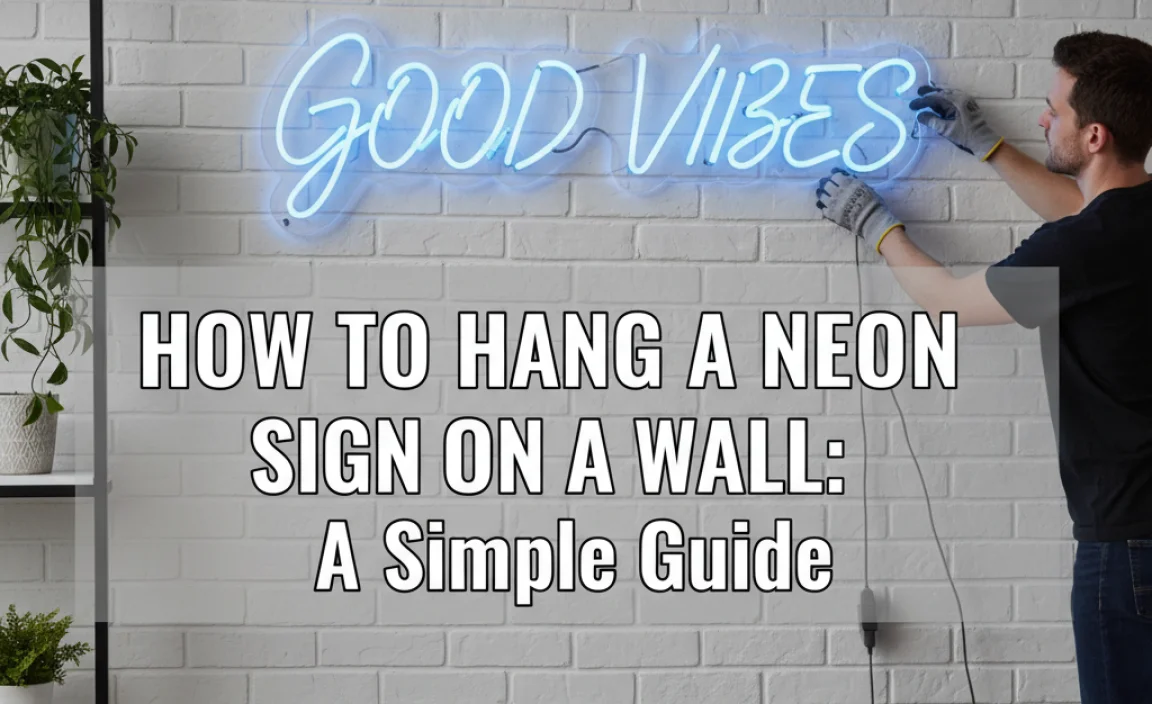 How To Hang A Neon Sign On A Wall: A Simple Guide