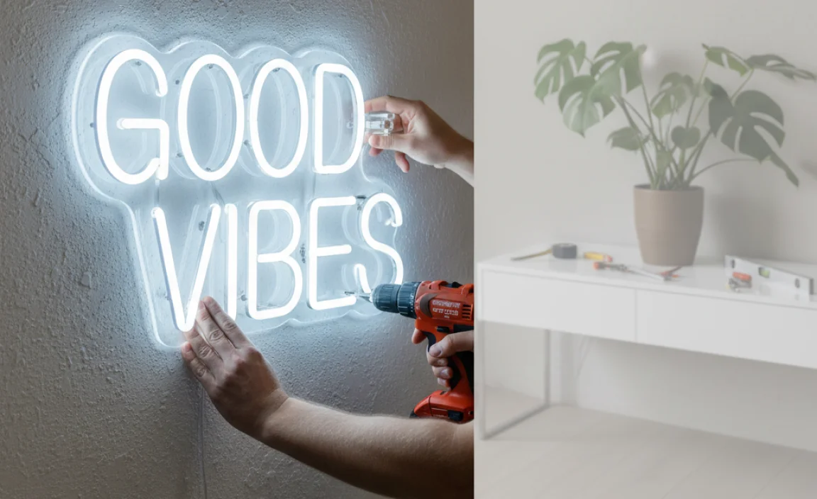 How to Hang a Neon Sign on a Wall