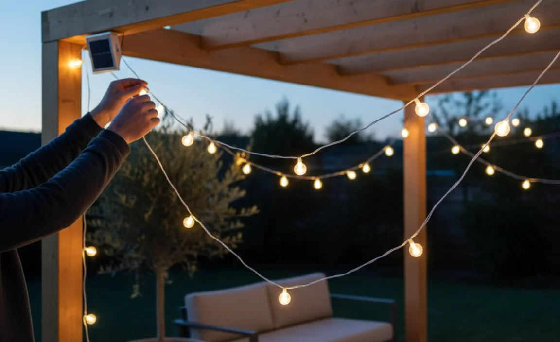 How To Hang Solar String Lights: A Complete Guide
