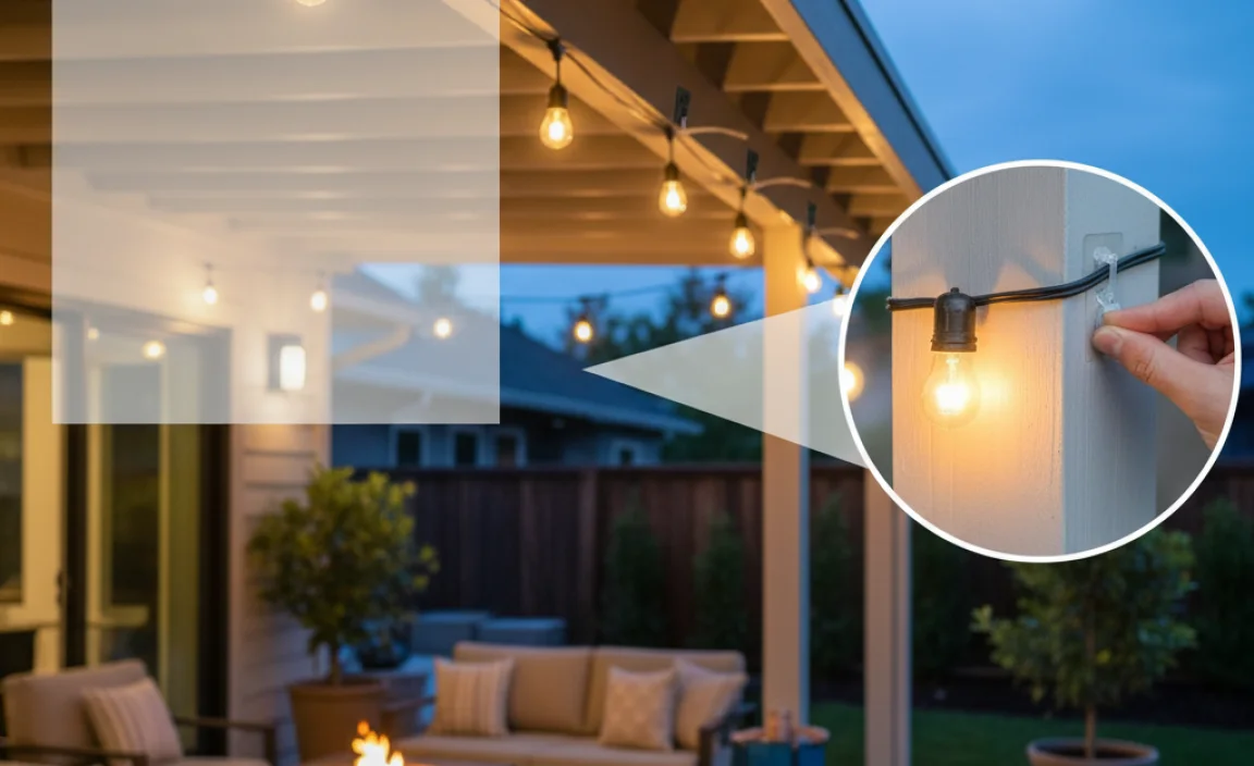 How To Hang String Lights On Covered Patio Without Nails