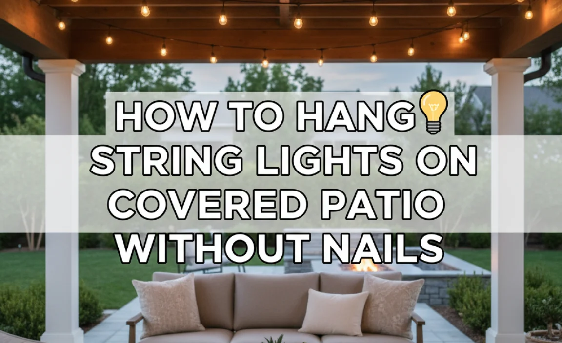 How To Hang String Lights On Covered Patio Without Nails
