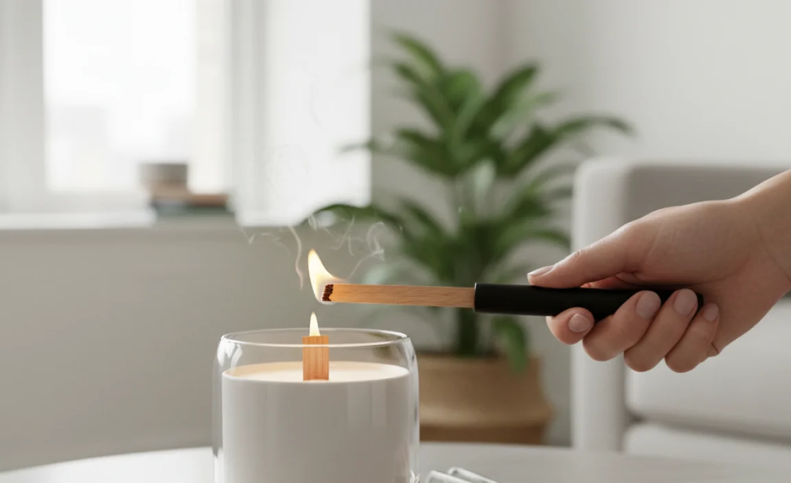 How To Light A Wooden Wick Candle: Step-By-Step Guide