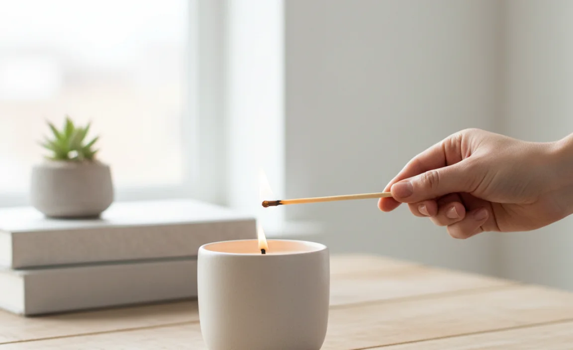 How to Light a Wooden Wick Candle