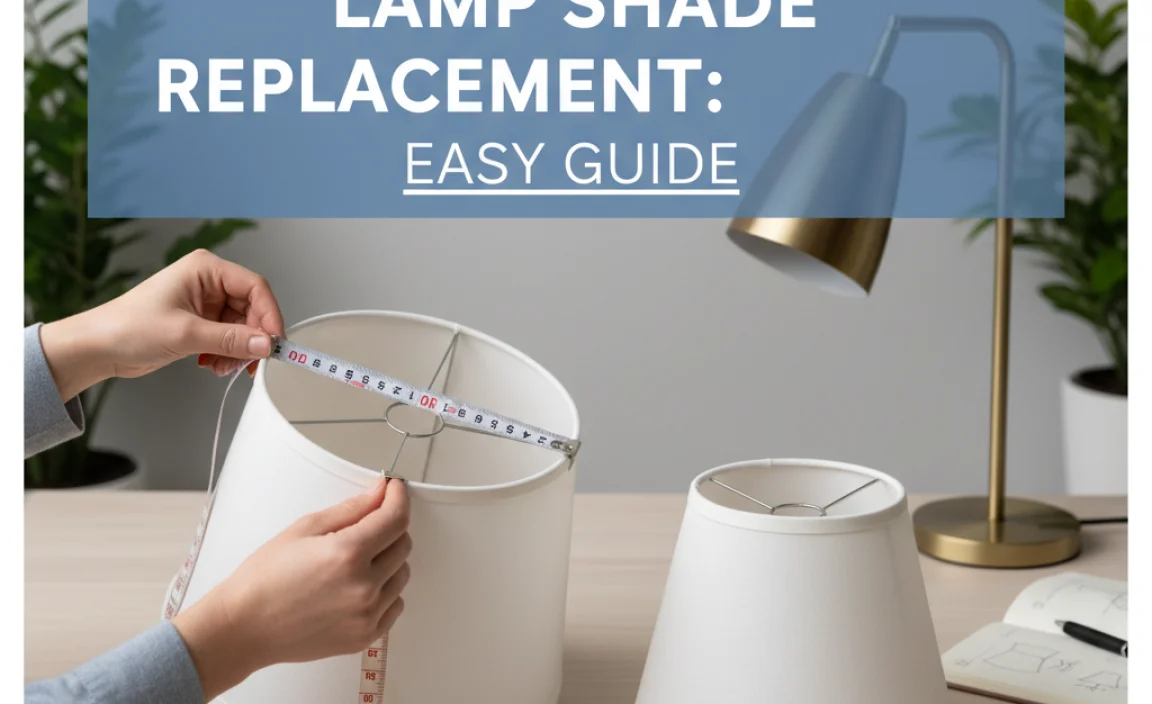 How To Measure For A Lamp Shade Replacement: Easy Guide