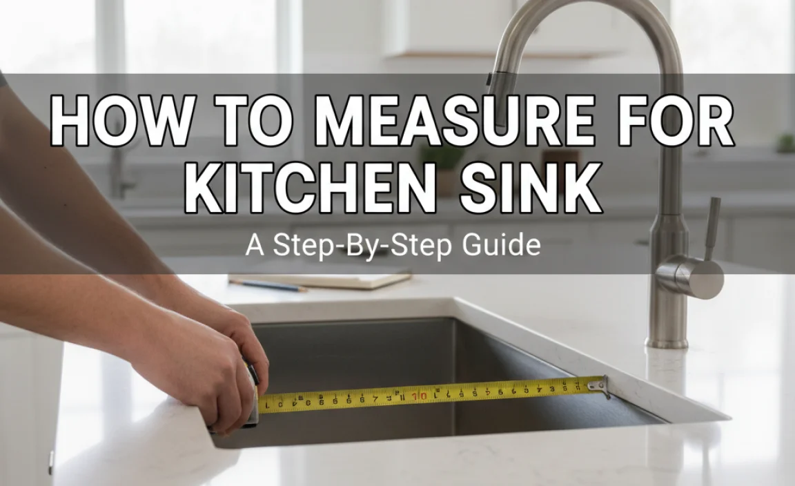 How To Measure For Kitchen Sink: A Step-By-Step Guide