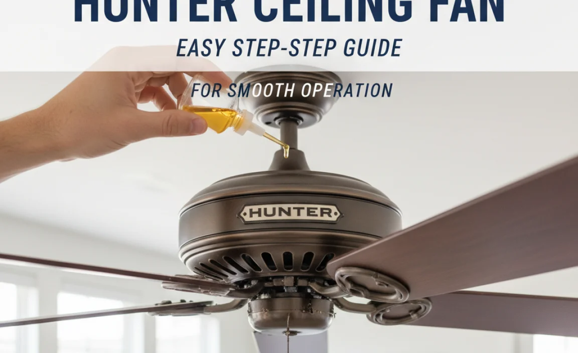 How To Oil A Hunter Ceiling Fan For Smooth Operation