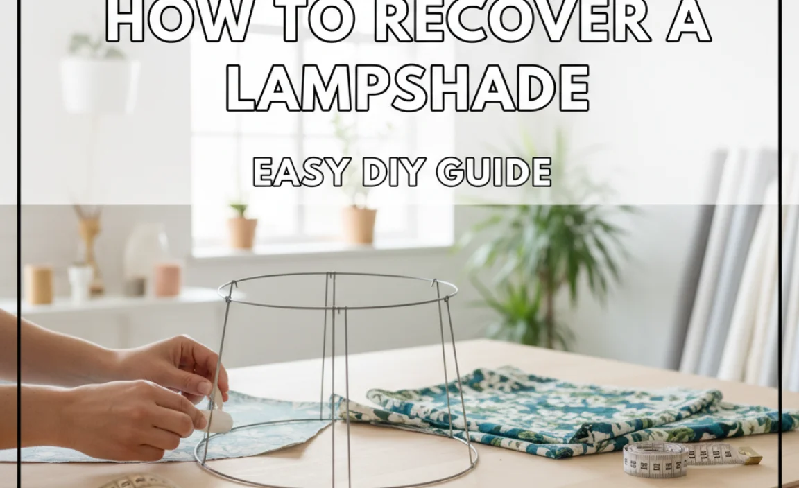How To Recover A Lampshade: Easy Diy Guide