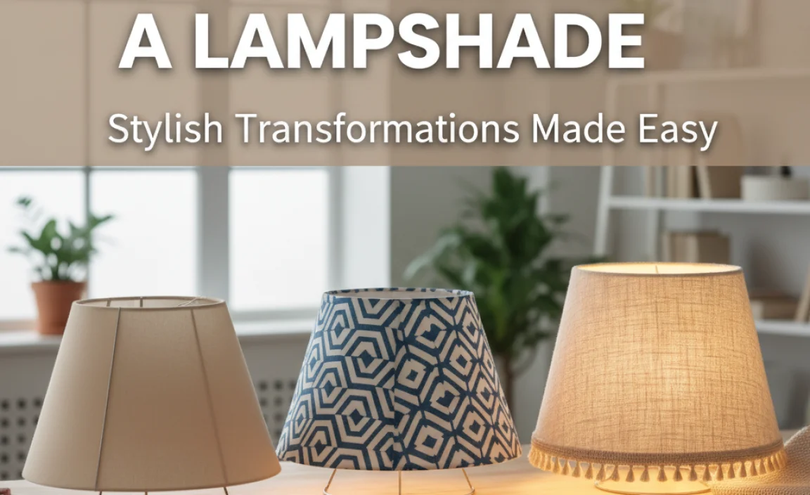 How To Redo A Lampshade: Stylish Transformations Made Easy