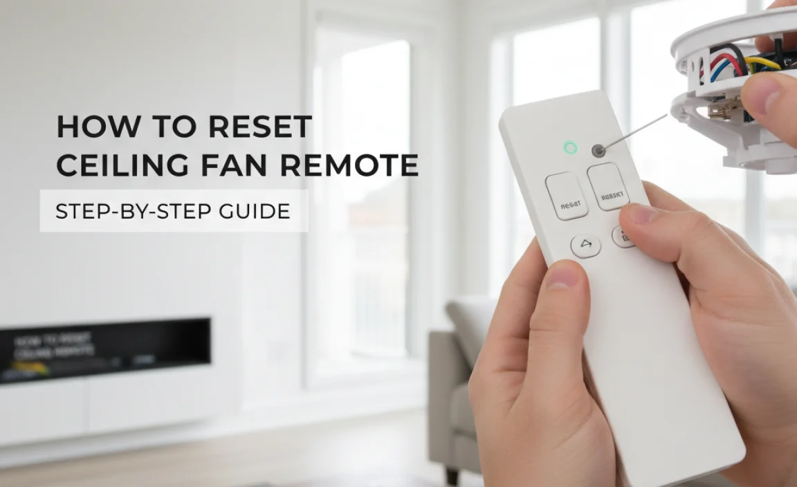 How to Reset Ceiling Fan Remote