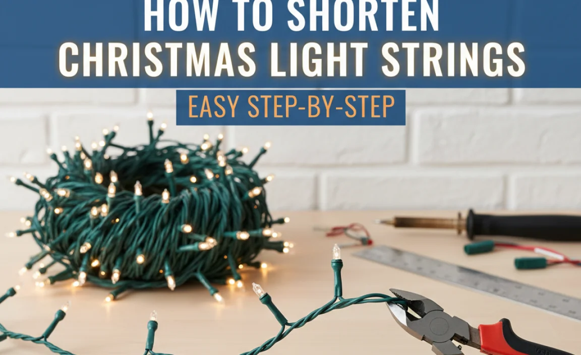 How To Shorten Christmas Light Strings: Easy Step-By-Step