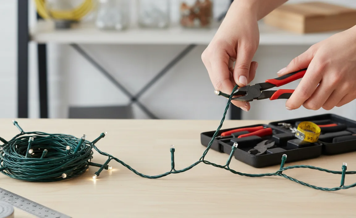 How to Shorten Christmas Light Strings
