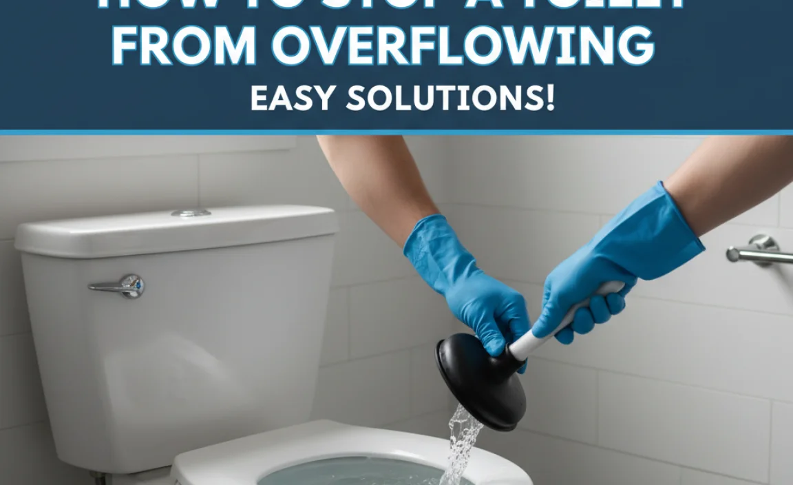 How To Stop A Toilet From Overflowing: Easy Solutions!