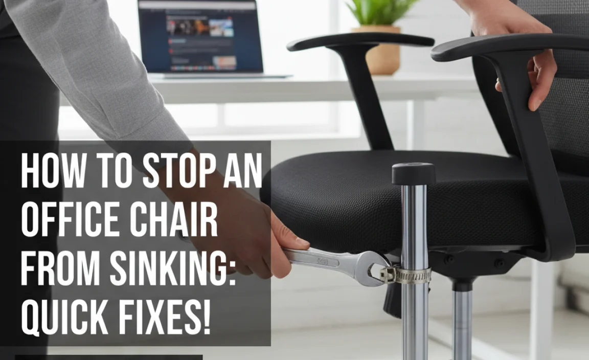 How To Stop An Office Chair From Sinking: Effective Solutions