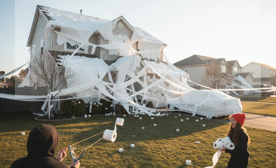How to Toilet Paper a House