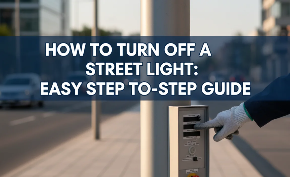 How To Turn Off A Street Light: Easy Step-By-Step Guide