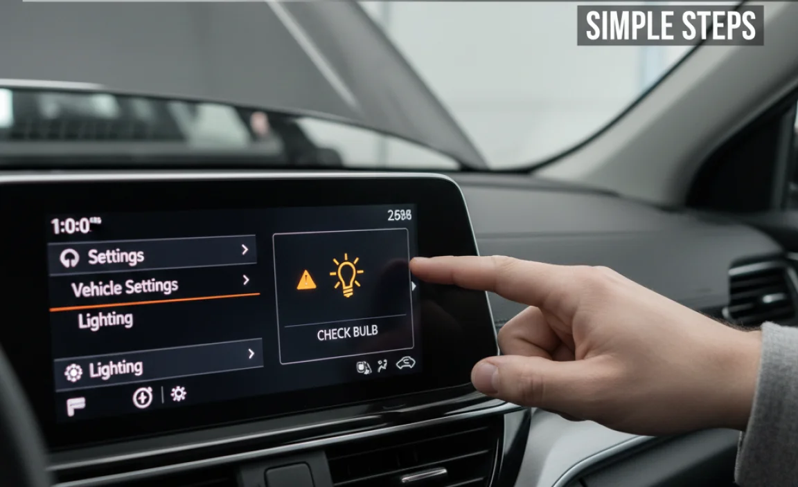 How To Turn Off Bulb Warning Light: Easy Steps Explained