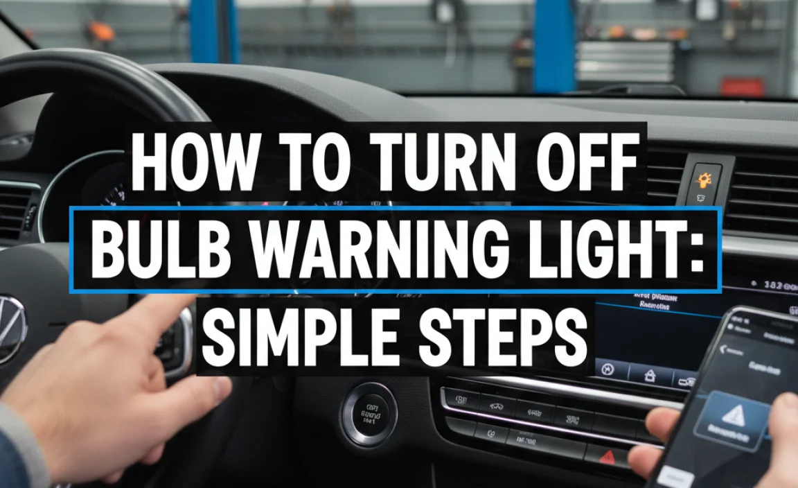 How To Turn Off Bulb Warning Light: Simple Steps