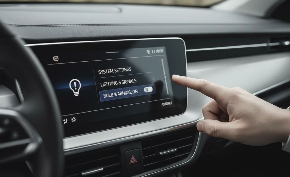 how to turn off bulb warning light