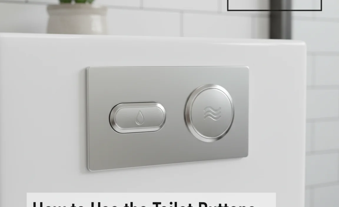 How to Use the Toilet Buttons Effectively