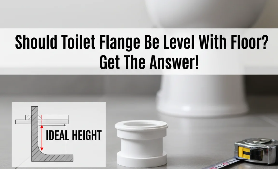 Ideal Height for Toilet Flange