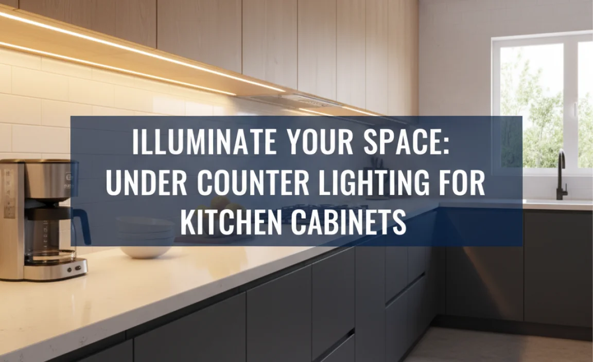Illuminate Your Space: Under Counter Lighting For Kitchen Cabinets
