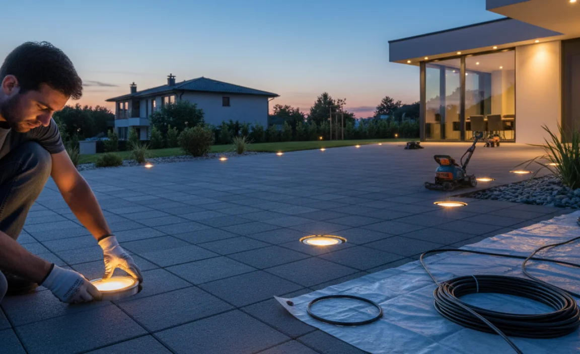 Installation Process of In-Ground Lights