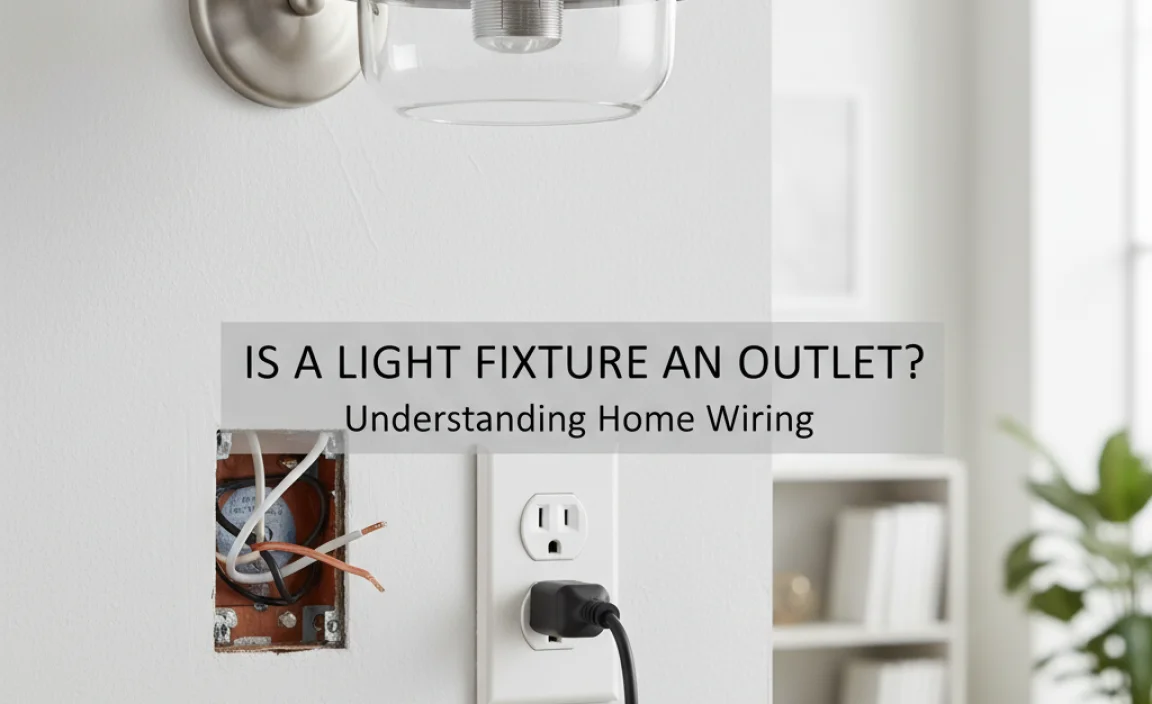 Is a Light Fixture an Outlet?