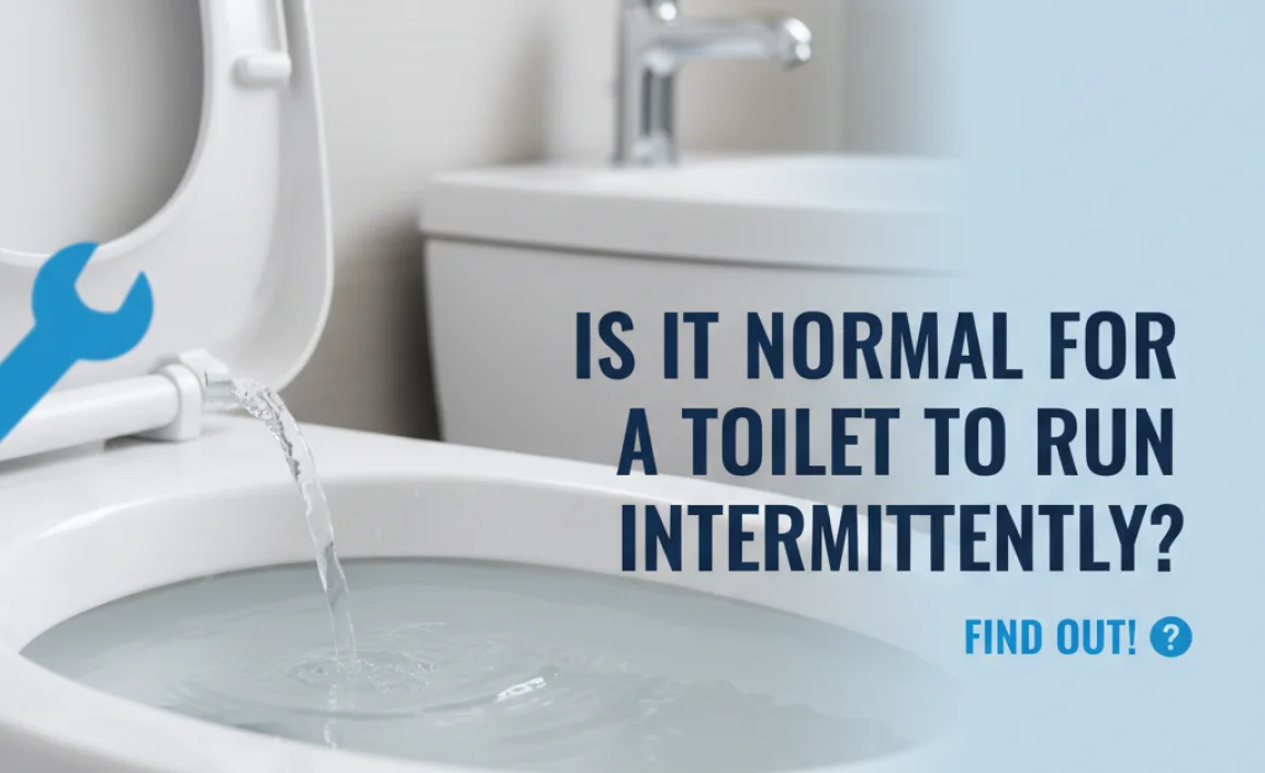Is It Normal for a Toilet to Run Intermittently?