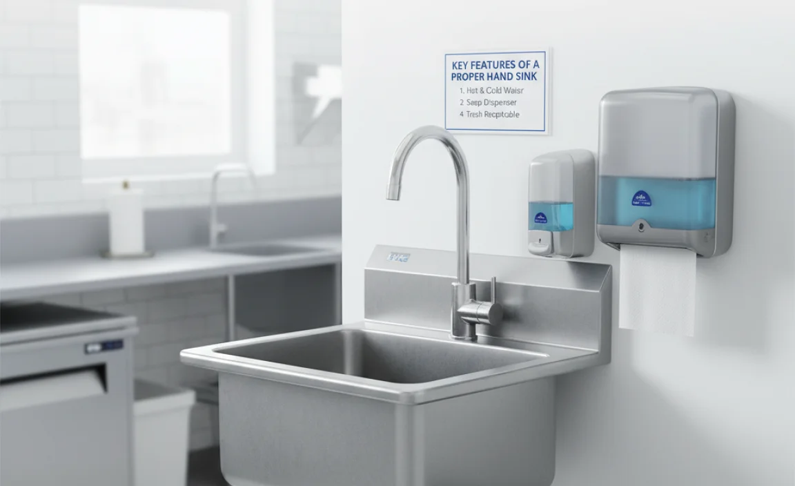 Key Features of a Proper Hand Sink