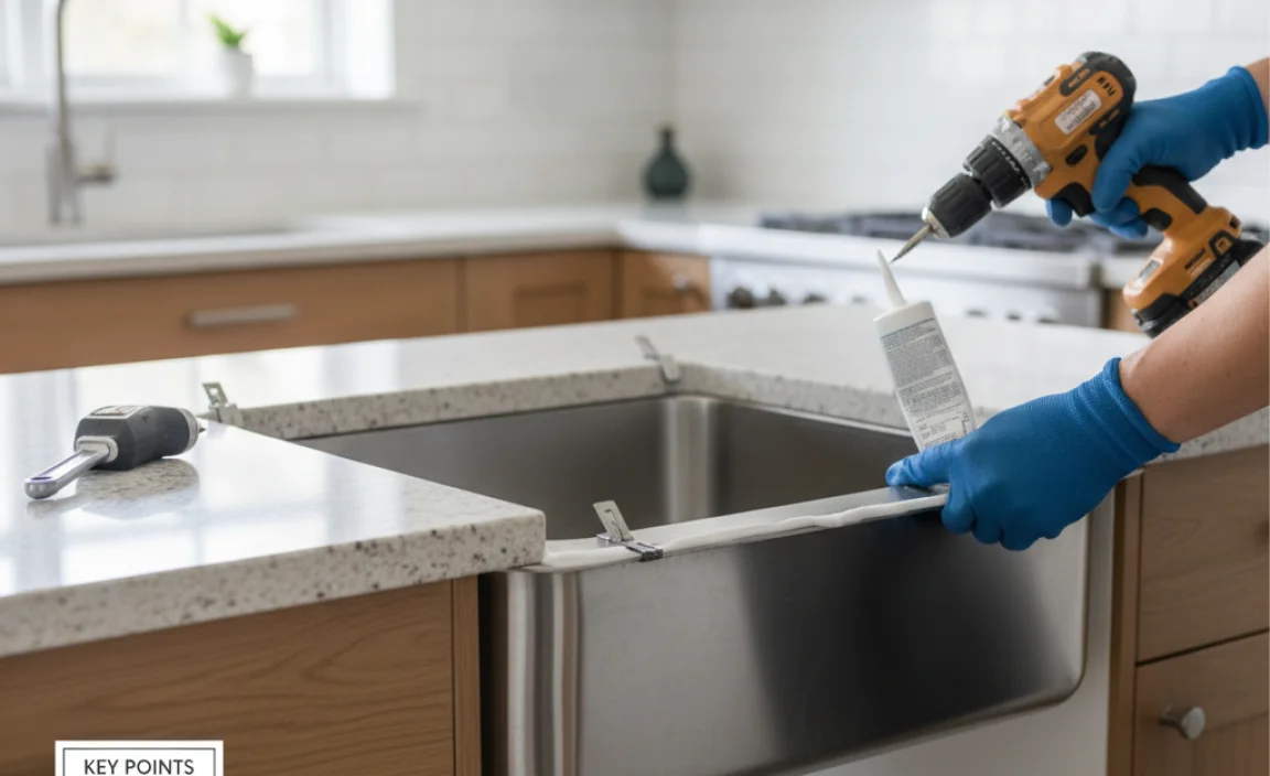 Key Points on How to Install an Undermount Sink