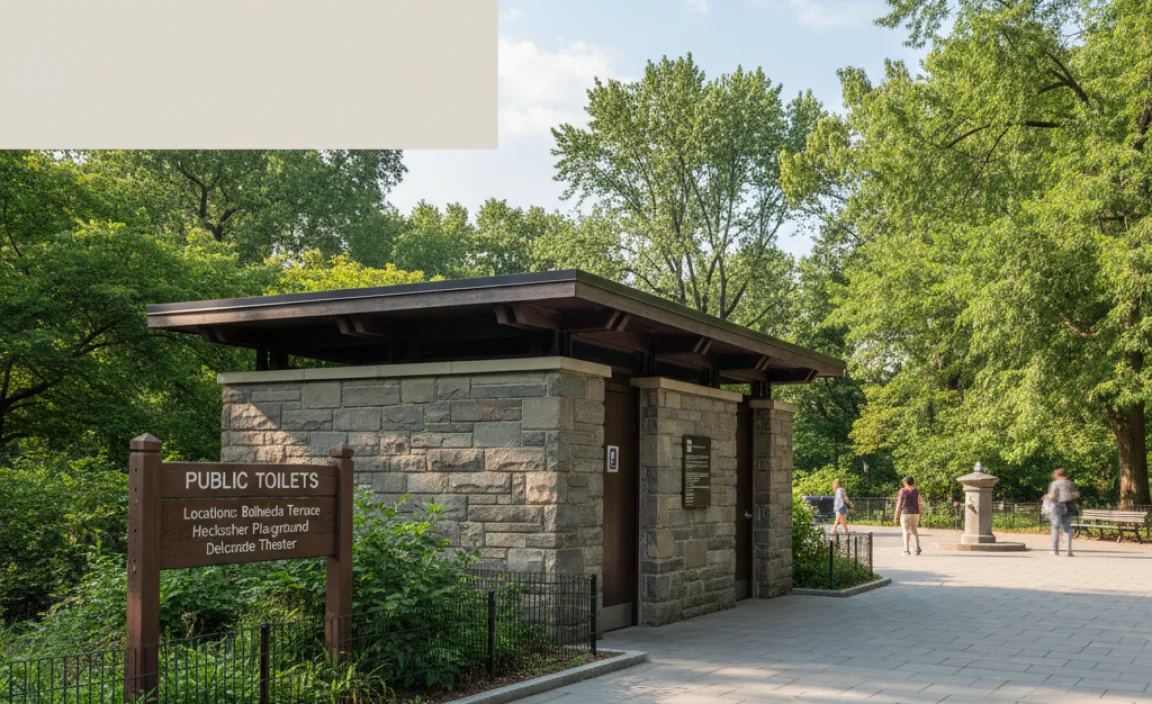 Locations of Public Toilets in Central Park