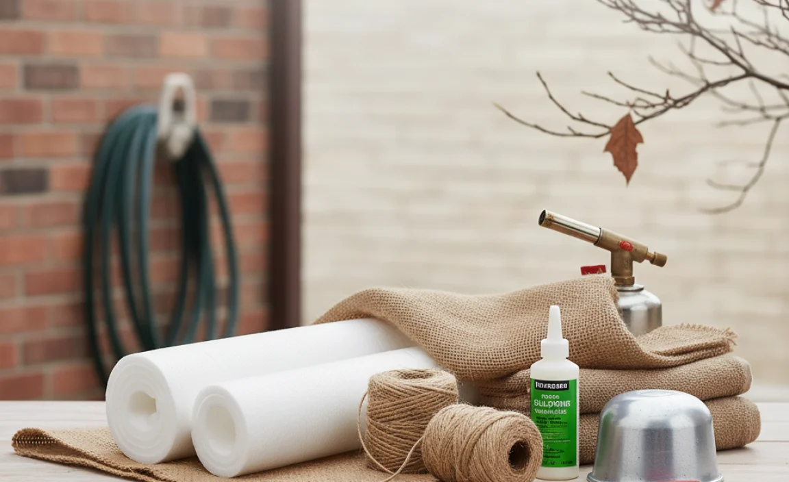 Materials Needed for Wrapping Outdoor Faucets