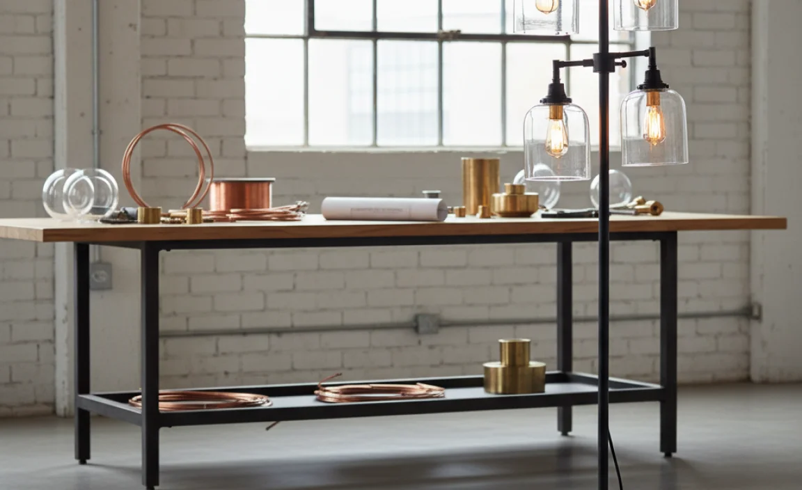 Materials Used in Industrial Floor Lamps