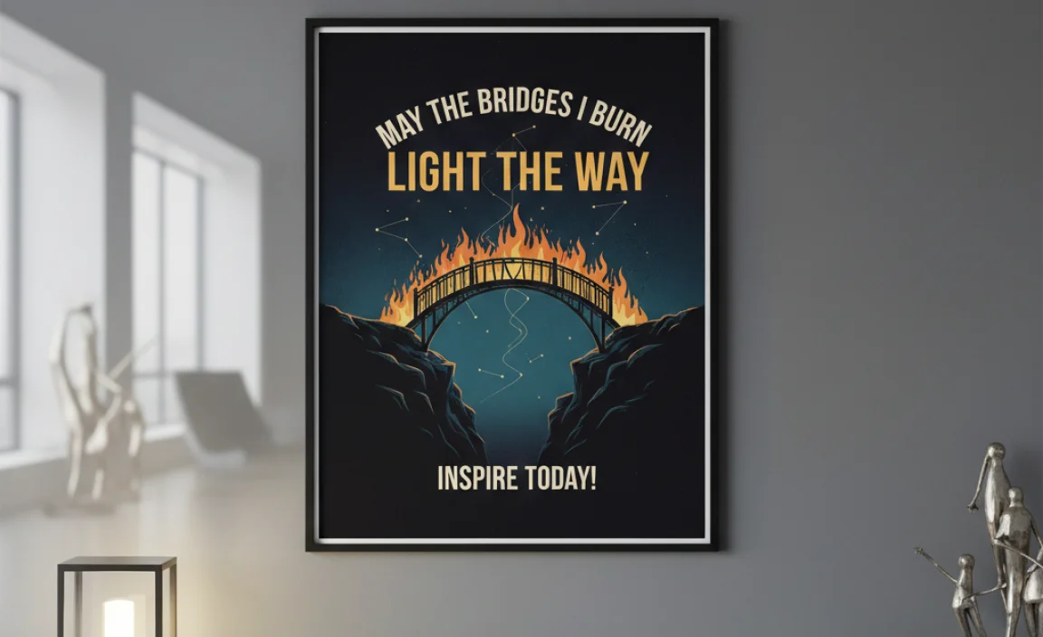 May the Bridges I Burn Light the Way Poster
