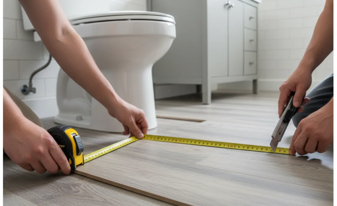 Measuring and Cutting Vinyl Flooring