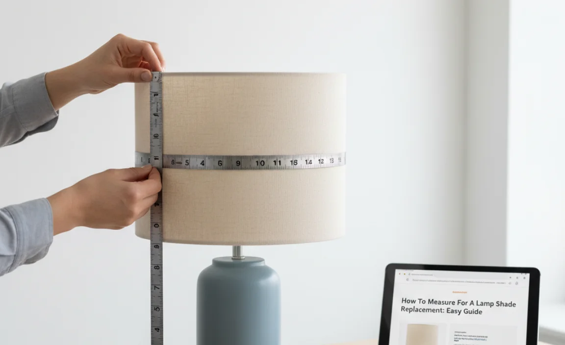 Measuring the Existing Lamp Shade