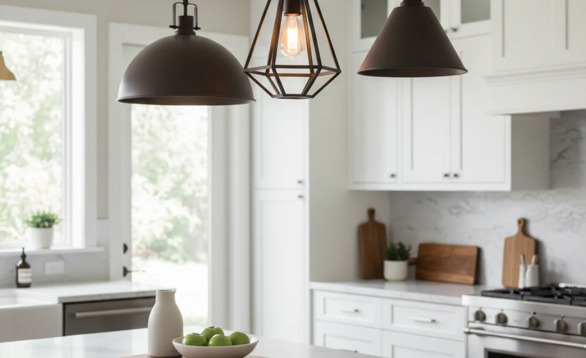 Oil Rubbed Bronze Pendant Lights For Kitchen: Style And Function