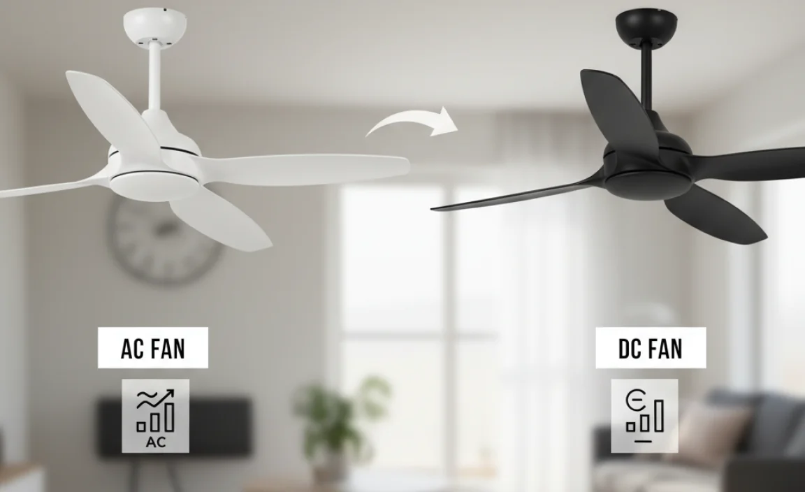 Performance Comparison: AC vs. DC Ceiling Fans