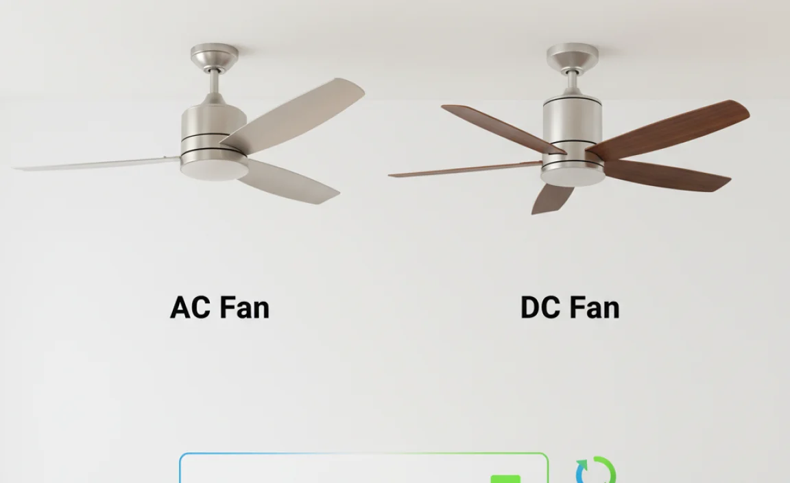 Performance Comparison: AC vs. DC Ceiling Fans