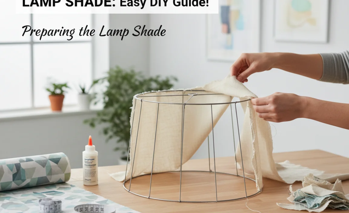 Preparing the Lamp Shade