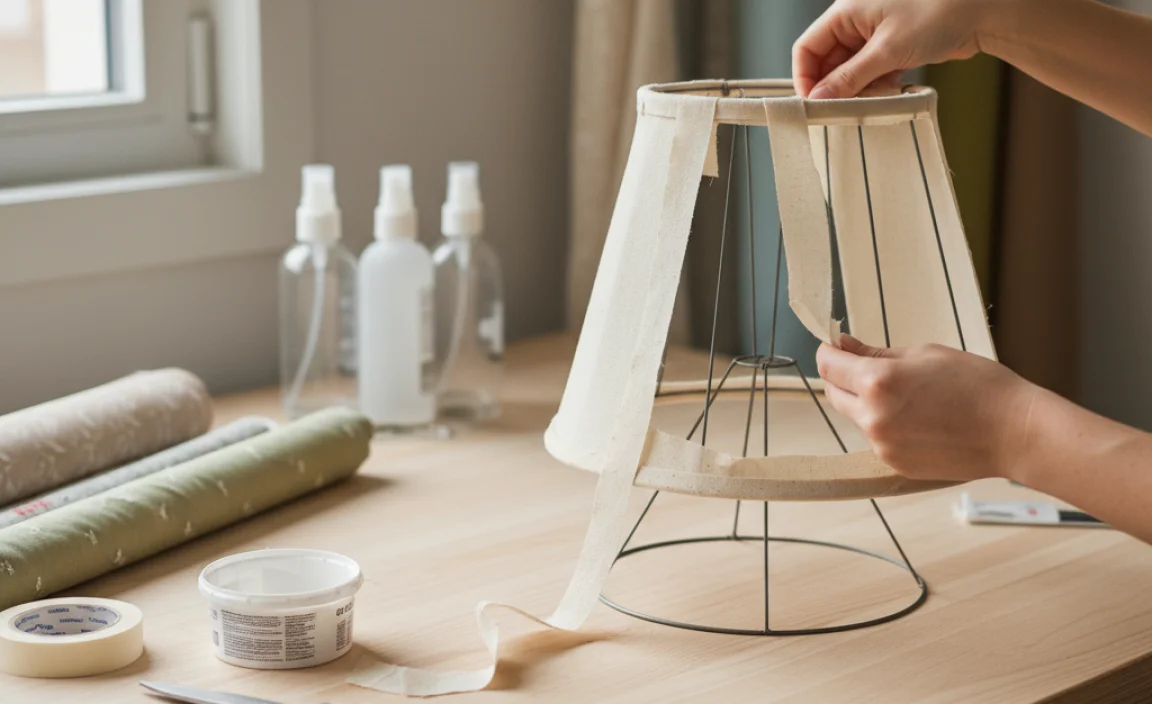 Preparing the Lamp Shade