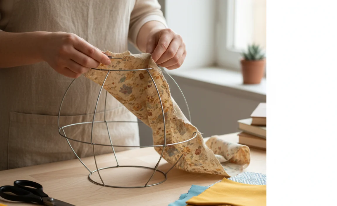 Preparing the Lamp Shade