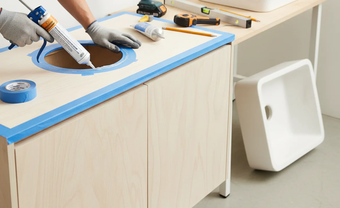 Preparing the Vanity for Sink Installation