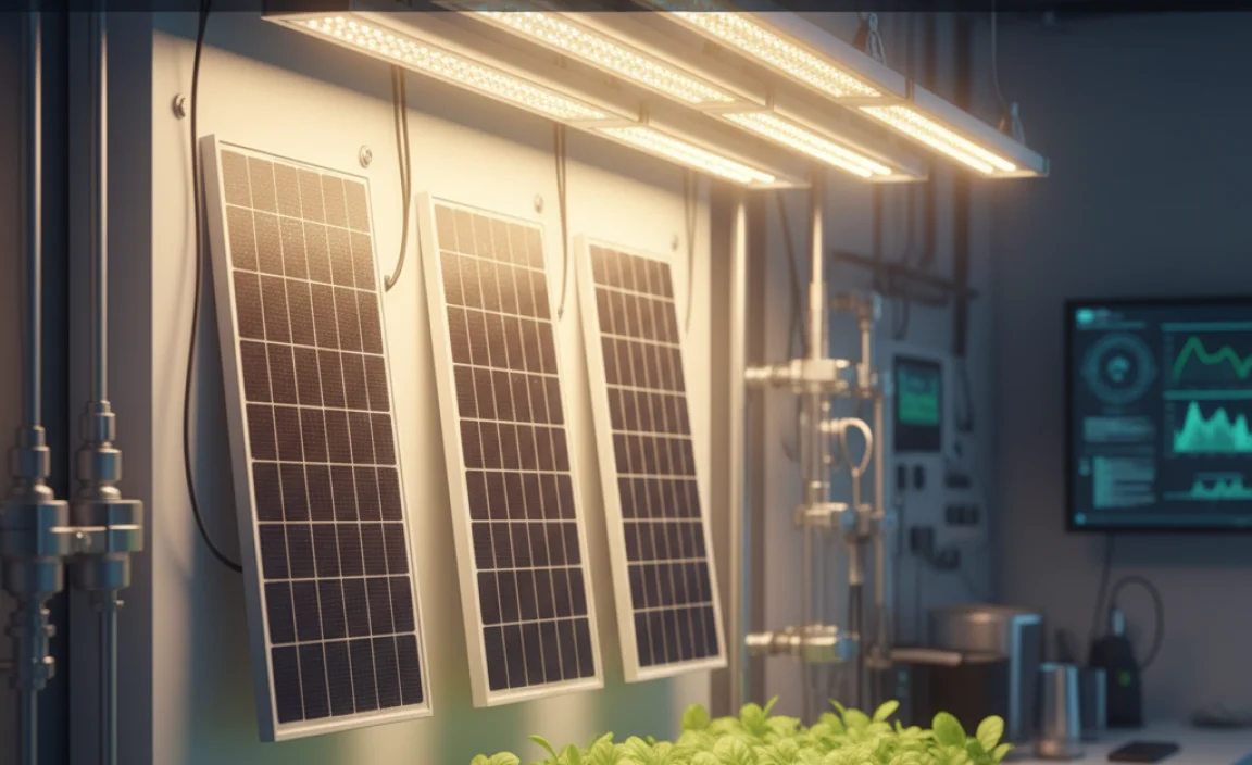 Real-World Applications of Solar Panels with Artificial Light