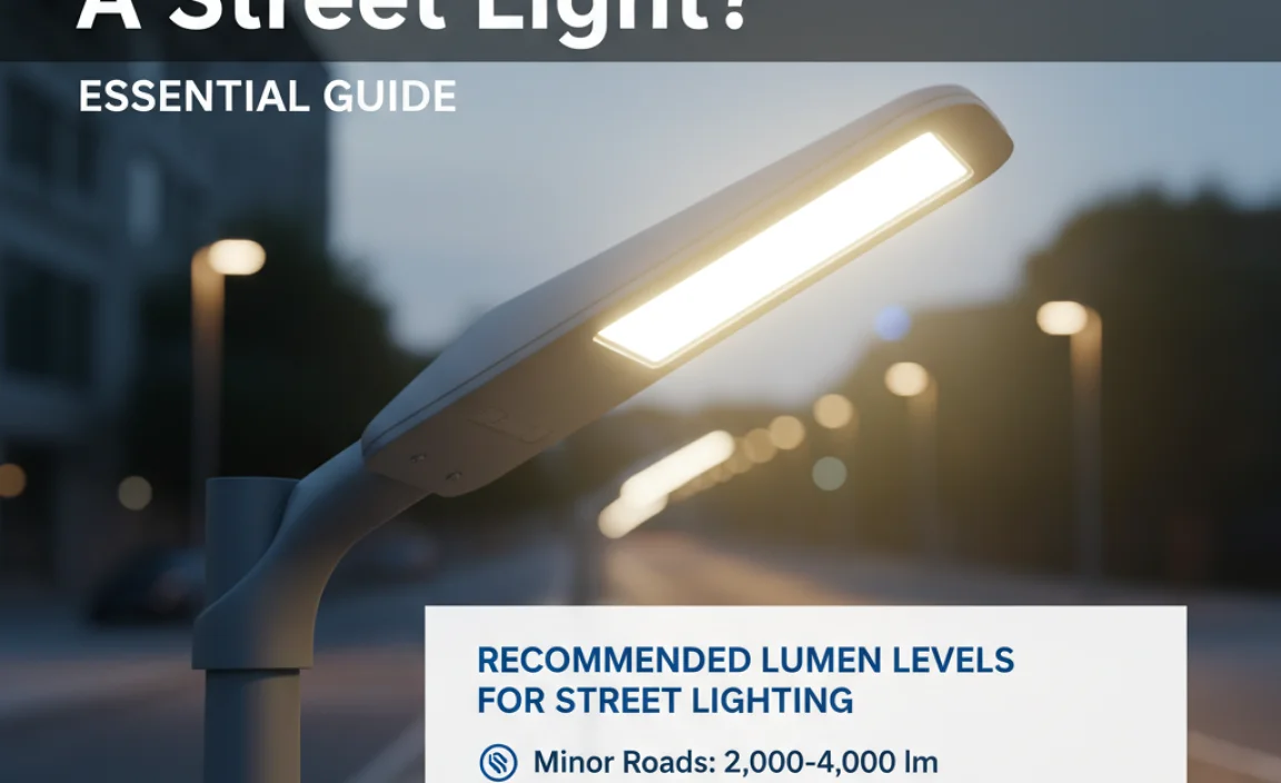 Recommended Lumen Levels for Street Lighting
