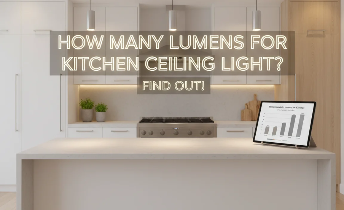 Recommended Lumens for Kitchen Ceiling Lighting